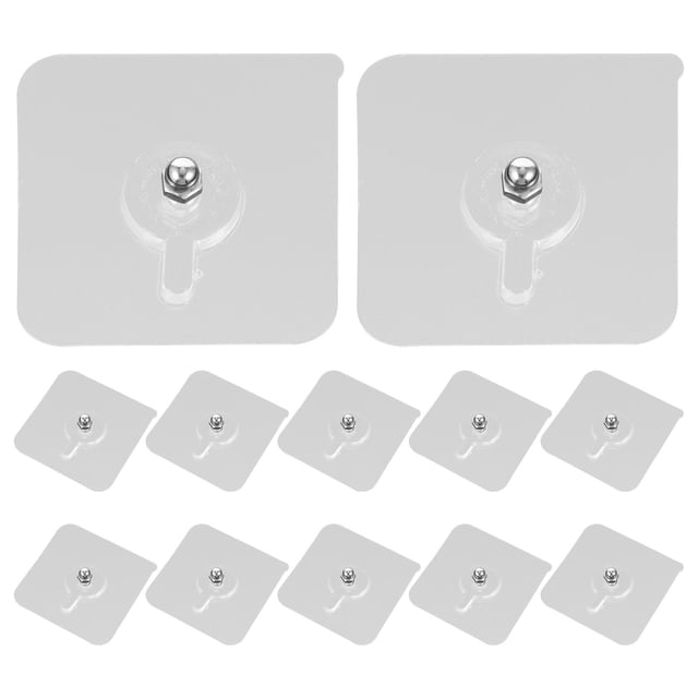 unbranded 12Pcs Non Trace Hook Acrylic Screw Stickers Canvas Picture Hangers For Kitchen Use Wall Pictures