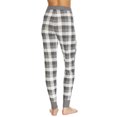 thumbnail image 2 of Stretch Thermal Legging Grey Buffalo Check / M, 2 of 2