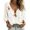 #1, variant on choiix Women V Neck 3/4 Puff Sleeve Christmas Shirts Tie Front Ruffle Trim Blouses Lightweight Cottagecore Pullover 2XL