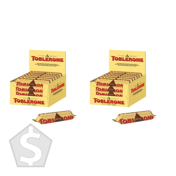 Toblerone Chocolat au Lait Suisse, 24 X 35 g - Lot de 2