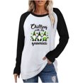 thumbnail image 1 of CEHVOM T-shirt à Manches Raglan Décontracté Col Rond d'Hiver pour Femmes Top Ample Décontracté en Solde, 1 of 4