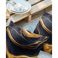 thumbnail image 3 of Outdoor Throw Pillow Cover Dark Blue Marble Texture with Gold Line Waterproof Cushion Covers 2 Pack Natural Cracks Granite Stone Pillow Cases Home Decoration for Patio Garden Couch Sofa, 3 of 7