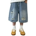 thumbnail image 1 of Jeans Larges Hip Hop pour Garçons - Style Décontracté de Rue, Polyester, 1-12 Ans, 1 of 6