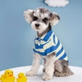 thumbnail image 2 of Suministros para mascotas Ropa para perros Verano Rayas Dos patas Osito de peluche Amargo Bo Mei Fa Dou Gato Ropa fina para mascotas, 2 of 5