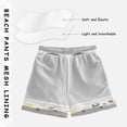 thumbnail image 3 of FORMRS Boys Swim Trunks Quick Dry Mesh Liner Boardshorts Sizes XS-XL, Cute Cartoon Cat, 3 of 7