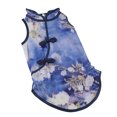 thumbnail image 4 of Vestido para perros, Cheongsam para mascotas, algodón, suave, ropa para mascotas, falda pequeña para mascotas, rendimiento de gama alta, 4 of 12