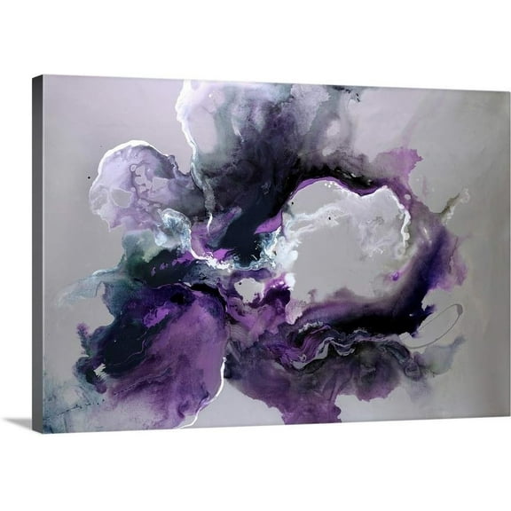 GREATBIGCANVAS Violet Smoke Canvas Wall Art Print, Home Decor Artwork, 24"x16"x1.5"