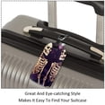thumbnail image 3 of Square 2Pack PU Leather Skeleton Cruise Luggage Tag with Privacy Cover and Name ID Tag for Travel Handbags Backpacks Luggage Tags, 3 of 6