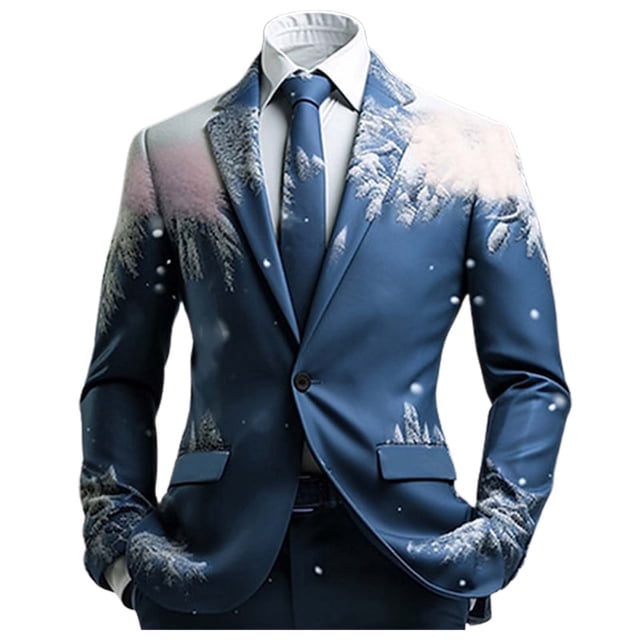 Boho pour Hommes Vestes de Bal à Boutons pour Hommes Deux Boutons Rétro Ethnique Coupe Ajustée Complet Style Homme Complets Ouvert devant Complets d'Affaires pour Hommes Veste d'Affaires Décontractée