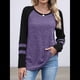 thumbnail image 4 of Sudadera de Larga para Mujer, con Bloques de Color, Informal, para Otoño. L, 4 of 7