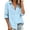 Light Blue, variant on SAWOBUUN Womens Button Down Shirts Long Sleeve Cotton Dress Shirts Casual Collared Loose Fit Soft Blouses with Pockets