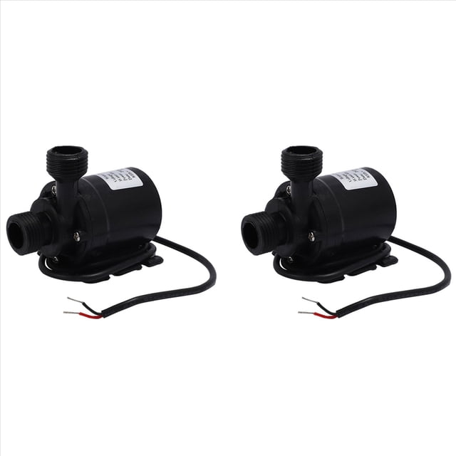 2X 800L / H 5M DC 12V Bomba de Agua de CirculACión de Agua de Motor Sin Escobillas Solar de Agua Sumergibles