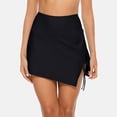 thumbnail image 6 of Women's Split Swim Skirt Ruched Drawstring High Waisted Swimuit Bottom with Built-in Panty, 6 of 6