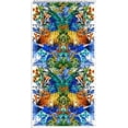 thumbnail image 2 of Chiffon Print Anguilla, Floral Border, Sheer Dress Fabric, Sewing (IVORY/JADE/CORAL, ByYard), 2 of 4