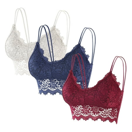 

2 packs * Women Sexy Bra Top Solid Vest Lace Seamless Breathable Push Up Top Underwear women s lingerie sleep & lounge