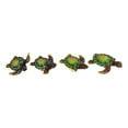 thumbnail image 6 of Green Coastal Ocean Marine Giant Sea Turtle Miniature Figurines Pack Of 4, 6 of 8