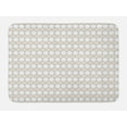 thumbnail image 1 of Vintage Bath Mat, Abstract Pattern with Ogee Shapes with Dots, Plush Bathroom Decor Mat with Non Slip Backing, 29.5" X 17.5", Dimgray Dark Mustard, by Ambesonne, 1 of 2