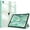 Green, variant on Timoom Slim Case for iPad Air 5th Generation (2022) / iPad Air 4th Generation (2020) 10.9 Inch - [Built-in Pencil Holder] Shockproof Cover with Clear Transparent Back Shell