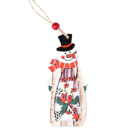 

Veki Christmas Ornaments Santa Decorations Hollow Pendant 1/3PC Wooden Christmas Decorations Decoration & Hangs Gift for Elderly Mom Birthday