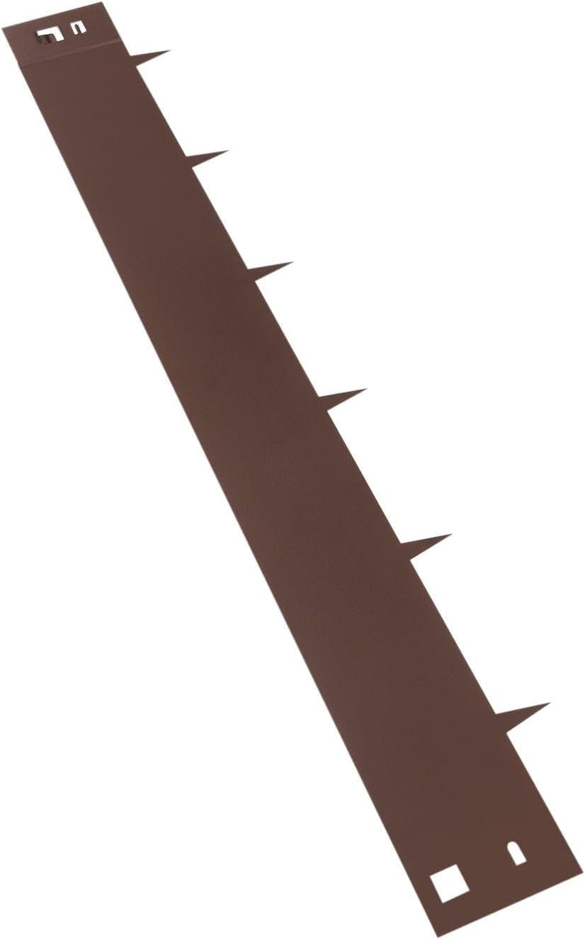 Miumaeov Brown Steel Lawn Edging, 5PCS 4"x39" Garden Metal Landscape Edging Border for Garden, Yard