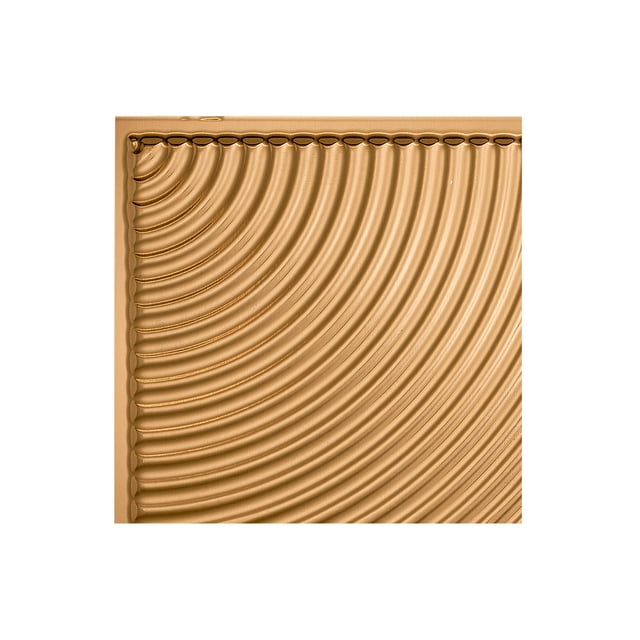 FASÄDE Easy Installation Echo Polished Copper Wall Panel Sample (12" X 12" Sample)