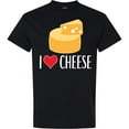 thumbnail image 3 of Inktastic I Love Cheese Funny Cheese Lover T-Shirt, 3 of 5