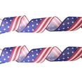 thumbnail image 2 of Event Party Decor American Patriotic Thread Edge Ribbon 4 Burlap Imitation Burlap Ribbon Veterans Day Ribbon Independence Day Gift Wrap Party Decoration Craft Supplies, 2 of 4