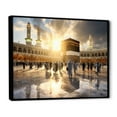 thumbnail image 2 of Designart "Kaaba Reflection Islam wall art I" Islamic Floater Framed Canvas Wall Art, 2 of 7