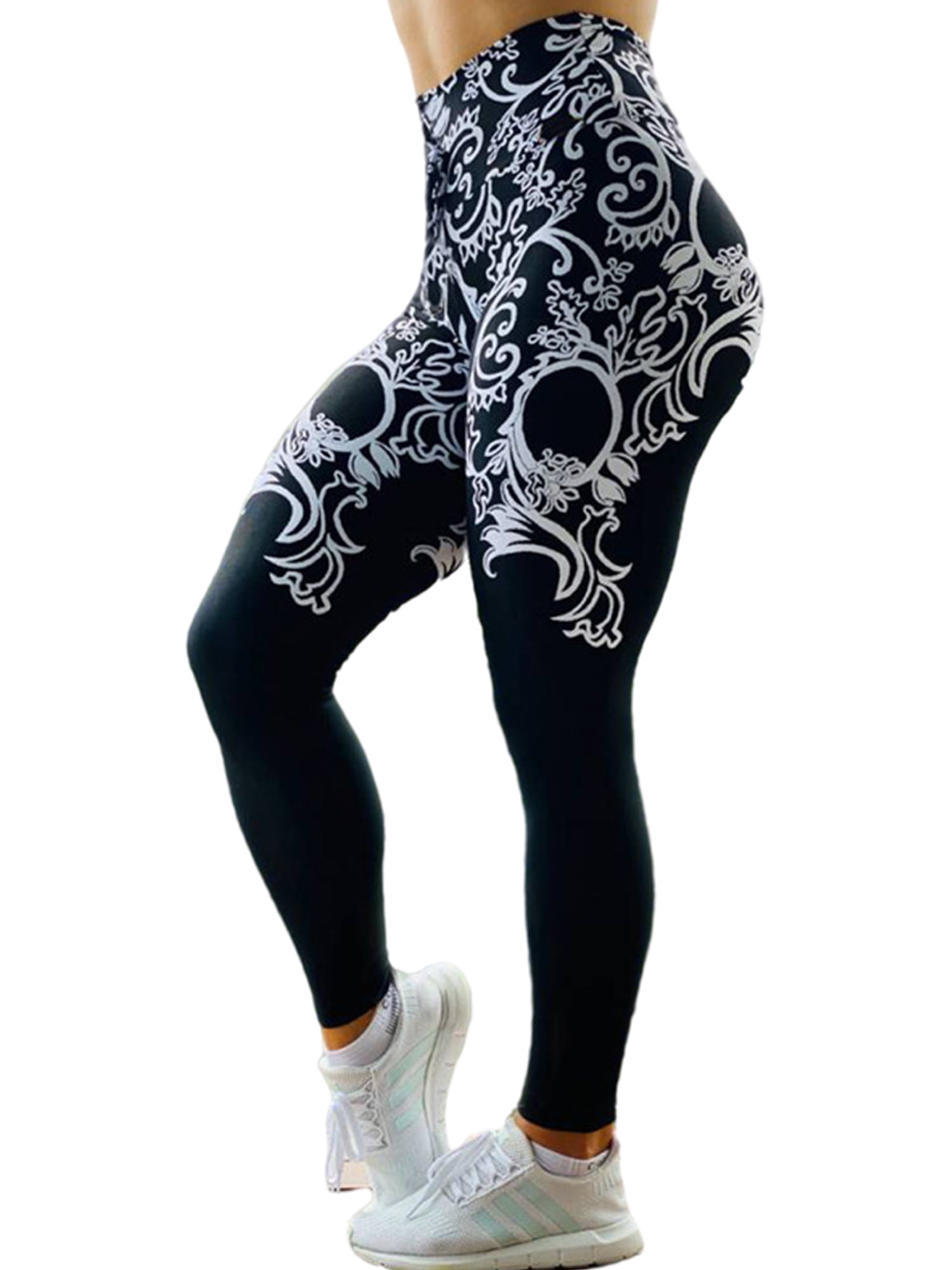 Details about   Women High Waist Yoga Pants Fitness Push Up Print Trousers Leggings Stretch Gym 