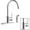 Chrome, variant on Delta Faucet Peerless Precept Single-Handle Kitchen Sink Faucet with Side Sprayer, Chrome P199152LF — Single-Handle Lever Control, Standard US Kitchen Rough-In