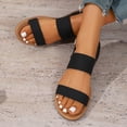thumbnail image 5 of Bkhluea Women Double Strap Slingback Wedge Sandals Adjustable Buckle Comfortable Footwear For Beach Travel Daily Casual Outdoor Activities, 5 of 7
