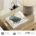 thumbnail image 5 of Set of 2 Nightstands with Charging Station, Wooden Bedside Tables with 2 Drawers, 20-Inch, Oak, 5 of 7