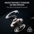 thumbnail image 6 of Razer BlackShark V2 Pro Wireless PC Gaming Headset, 2.4GHz, BT, HyperSpeed Wireless, 70Hr Battery, 320g, White, 6 of 12