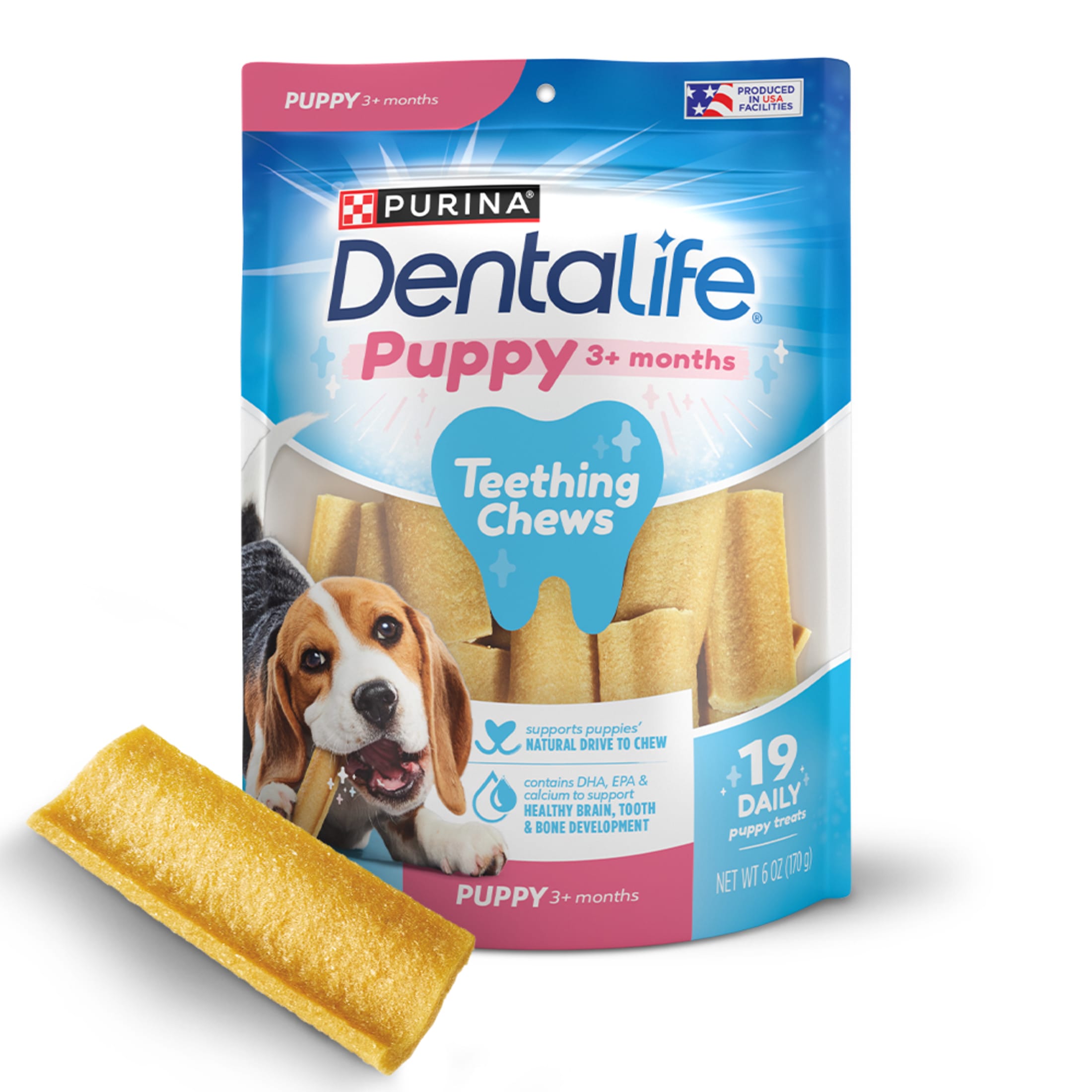 Dentalife Chicken Flavored Puppy Teething Dental Chews, 6 oz photo 1