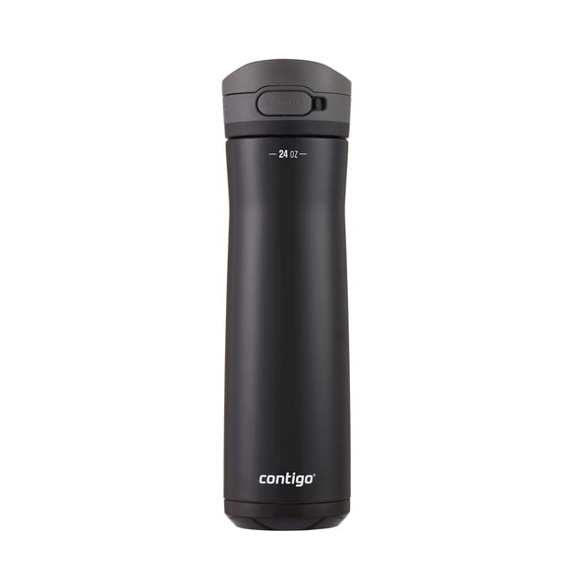 Contigo® Botella de Agua Jackson Chill 2.0, de Acero Inoxidable, con Tapa AUTOPOP, 710 ml, Negro