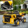 thumbnail image 3 of Qaba Kids Ride On Dump Truck, 12V Ride on Car w/ Electric Dump Bed, Shovel, 3 of 10