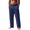 Navy, variant on JoveMarine Men's Linen Pants Casual - Lightweight Breathable Summer Trousers with Drawstring Elastic Waist, Everyday Comfort,Army Green L