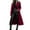 Red, variant on qucoqpe Pea Coats for Women 2025 Fall Winter Fashion Casual Solid Turndown Collar Outerwear Long Sleeve Button Up Long Jackets with Waist Belt