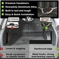 thumbnail image 3 of Truck Bed Cargo Net Compatible with Pickup Truck Bed Organizer Stretchable 4'x4' to 7'x7' High Elastic Heavy Duty Upgraded Reinforced Storage Net with 10 Metal Carabiners (Single Layer), 3 of 8