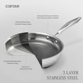 CAROTE 9 PCS TriPly Stainless Steel Nonstick Cookware Set for