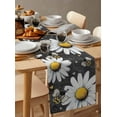 thumbnail image 3 of Hokiten Table Runners 36 Inches Long Dress Scarves, Daisy Bee Farmhouse Kitchen/Dining Table Runner, Short Coffee Tablerunners, Summer Botanical Farmhouse Flower Plants 13x36 Inch, 3 of 7