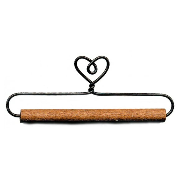 Heart with Stained Dowel Holder