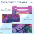 thumbnail image 2 of FORMRS Boys Rash Guard Short Sleeves Swim Shirt Quick Dry UPF 50+ Sun Protection, Sizes 3-12T, Light Purple Flowers, 2 of 6