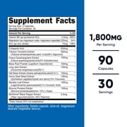 Nutricost Testosterone Complex (90 Capsules) - 1800mg Per Serving, Supplement