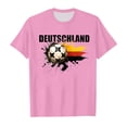 thumbnail image 3 of Xuewenshw T-Shirt à Manches Courtes Col Rond Imprimé Drapeau d'Allemagne pour Enfants Tendance Mode Florale Chemise de Base pour Petites Filles, 3 of 4