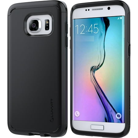 Galaxy S7 Edge Case, LUVVITT [Ultra Armor] Shock Absorbing Case Best Heavy Duty Dual Layer Tough Cover for Samsung Galaxy S7 Edge - 