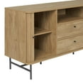 thumbnail image 3 of CorLiving Hikari Engineered Wood Tall Sideboard Buffet in Light Brown, 3 of 10