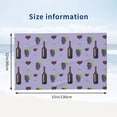 thumbnail image 2 of Purple Wine Element Pattern Bath Towel, Highly Absorbent towels for bathroom Quick Drying Microfiber Bath Towels for Body, Soft Shower Towels for Sport, Yoga, SPA, Gym 27x55in, 2 of 5