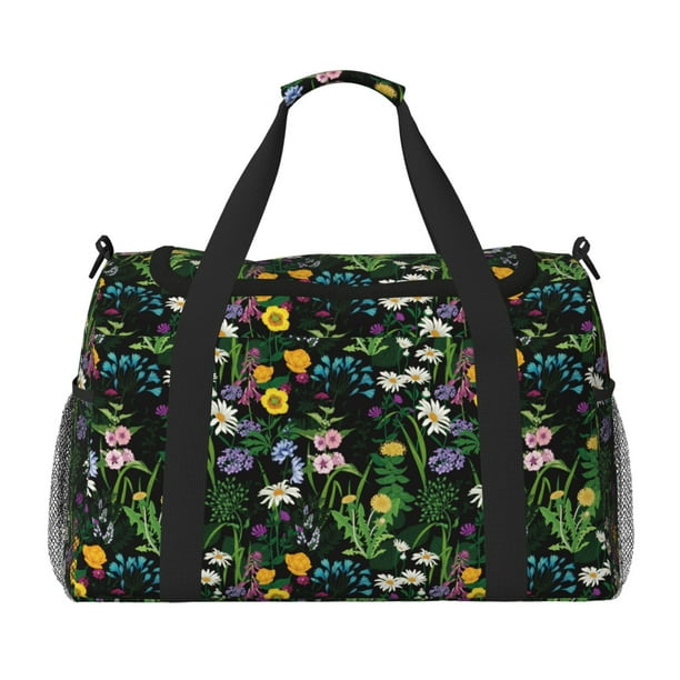Disketp Chamomile Bolsa de Viaje Tipo Duffle, Bolso de Mano para Fin de Semana para Mujer, Bolsa de Gimnasio Ligera para Hombre, Esencial para Viajes