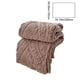 thumbnail image 3 of Manta de forro polar 200x150cm – microfibra súper suave, ligera y cálida, resistente al desvanecimiento, colcha acogedora para sofá o cama, todo estaño, verde/gris/rosa/café, 3 of 8